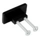 Black Rectangle Stainless Steel Small Cabinet Knobs